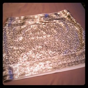 Gold Express sequin skirt. (NWOT)