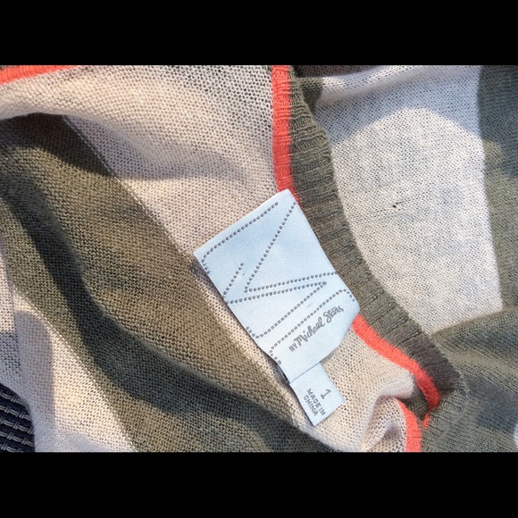 Michael Stars Striped Sweater Tank Dress Top - Picture 4 of 4