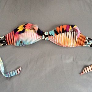 Volcom strapless bikini top