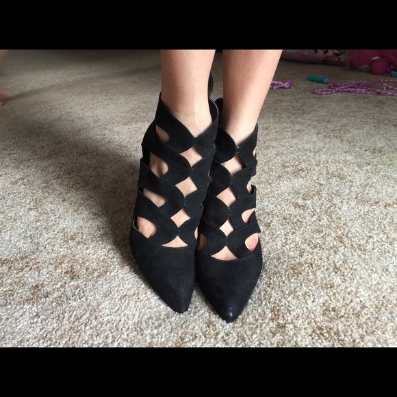 Cage style strap heels