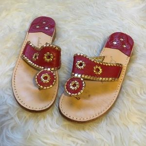 Jack Rogers Red Sandals