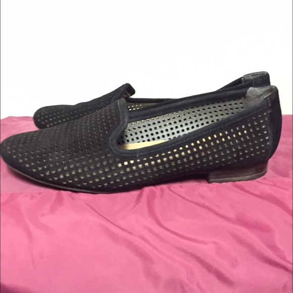 Perforated Suede Loafers