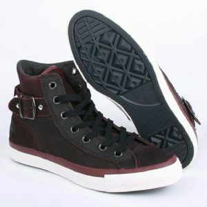 Purple Converse High Tops