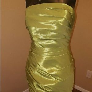 Lime green beautiful cocktail dress