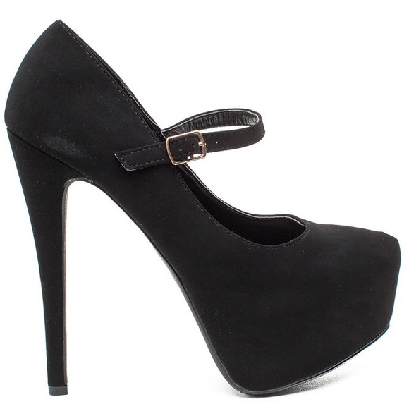 Black Mary-Jane Heels