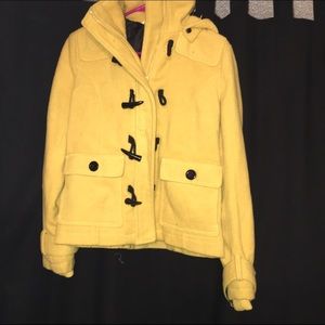 Yellow winter coat