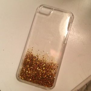 Gold glitter iPhone 5c case
