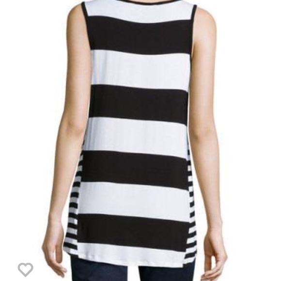 🎉Host Pick🎉Michael Kors striped side zip tank - Picture 2 of 3