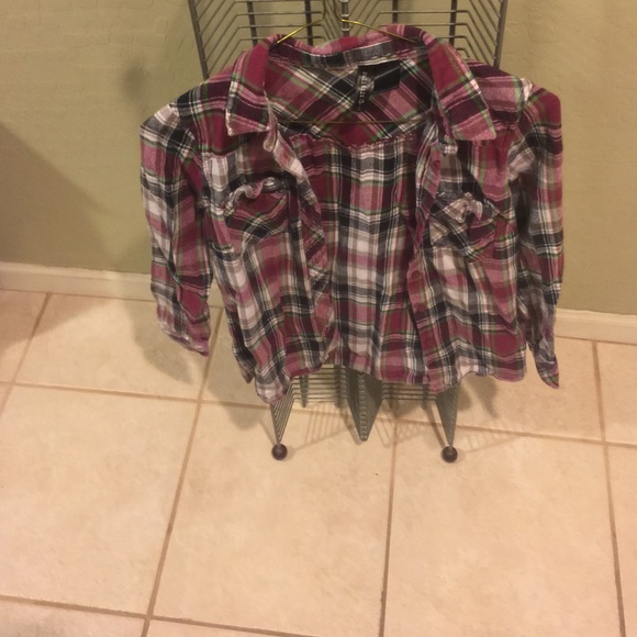 Flannel long sleeved shirt