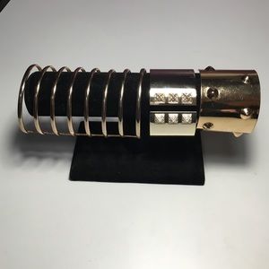 Three gold band bracelet bundle