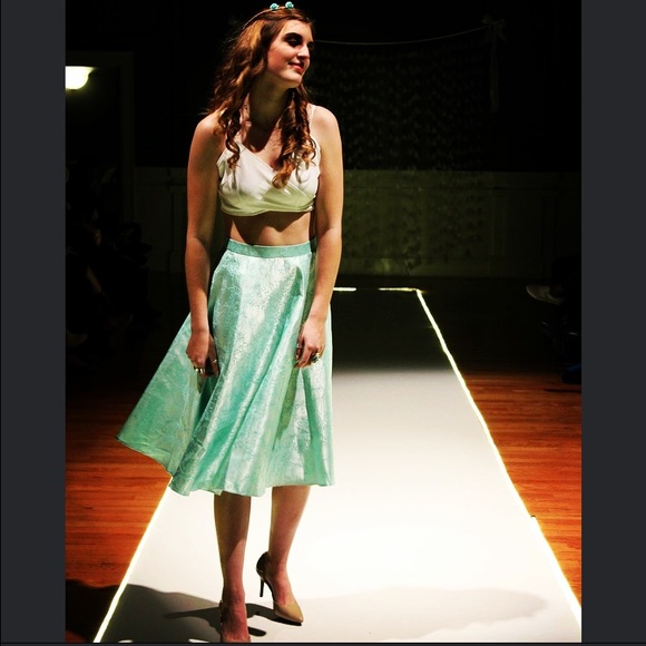 Cookie Mint Skirt + Cookie Wrap Top