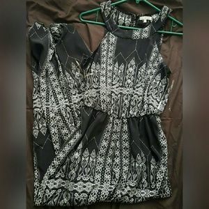 Black/White Charlote Russe Jumpsuit