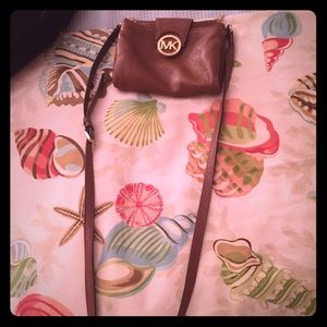 Michael Kors satchel tan leather