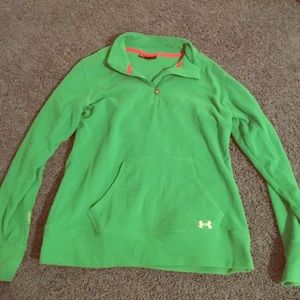 Small green under armour fleece quarterzip!