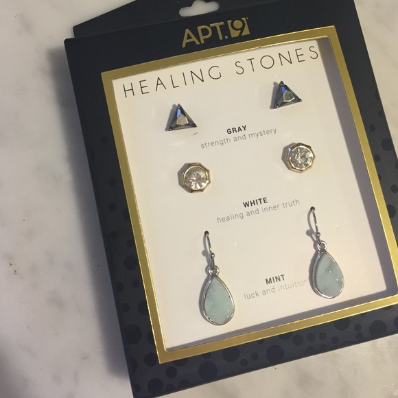 Apt. 9 Jewelry - Healing stone earrings
