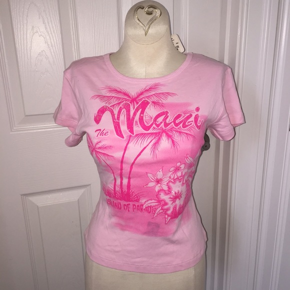 Maui Pink Top; NWT! Adorable! Size Large