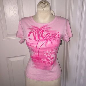 Maui Pink Top; NWT! Adorable! Size Large