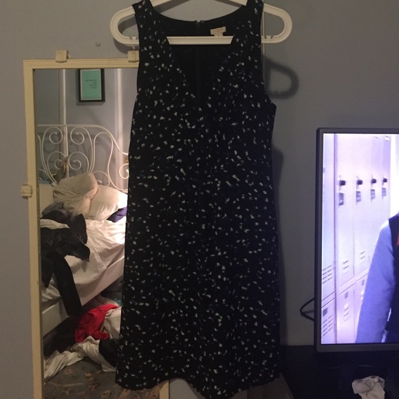 J. Crew faux wrap dress in confetti dot