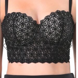 Beaded lace Bra