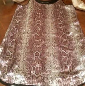 Zara Woman Sequined Mini Tank Dress