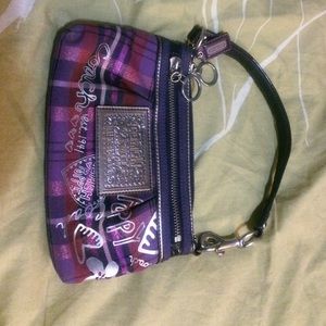 Cute Purple Coach Wristlet