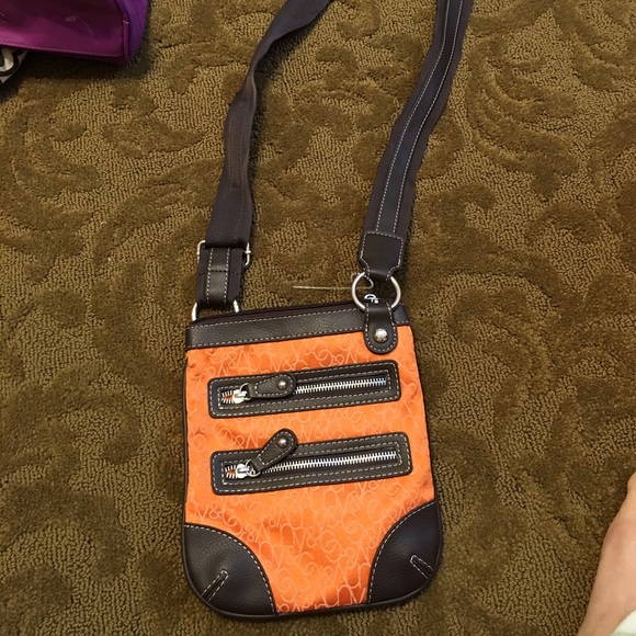 Orange and brown New York and co cross body