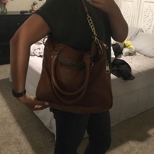 Brown spacious Steve Madden purse