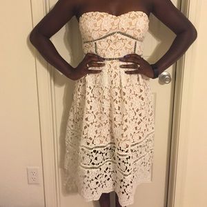 Ivory midi dress