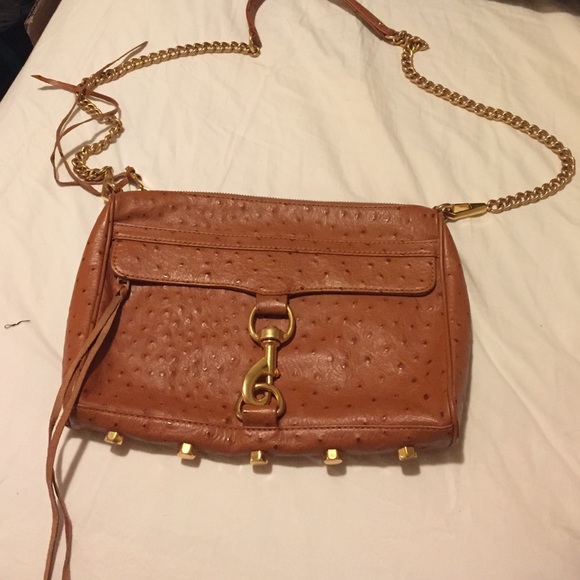 Rebecca Minkoff M.A.C. Ostrich embossed bag. - Picture 1 of 4