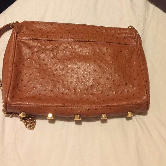 Rebecca Minkoff M.A.C. Ostrich embossed bag. - Picture 2 of 4