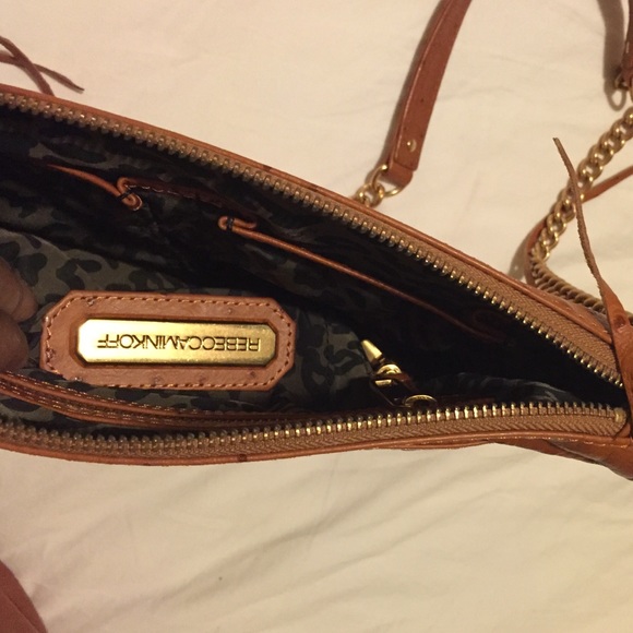 Rebecca Minkoff M.A.C. Ostrich embossed bag. - Picture 3 of 4