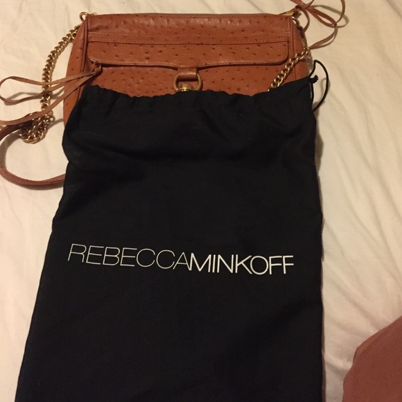 Rebecca Minkoff M.A.C. Ostrich embossed bag. - Picture 4 of 4