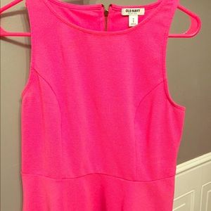 Pink peplum top Pink peplum top