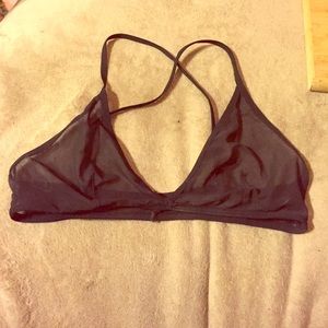 Sheer black bra