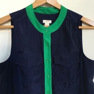 JCrew Tipped Draped Tank