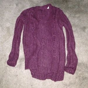 Burgundy Cardigan