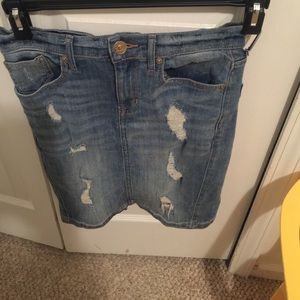 Express jean skirt