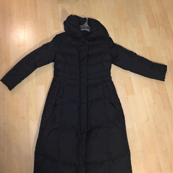 Cole haan down maxi black coat