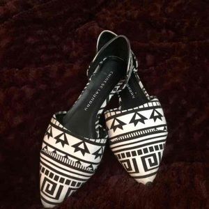 Cute tribal patterned flats