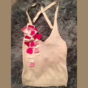 BGBG Sculptural Flower Halter Top