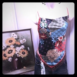 ‼️ON SALE‼️Paris printed handkerchief laced back