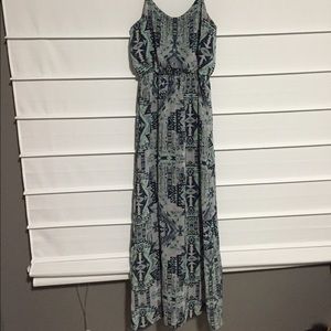 Tribal print maxi dress!