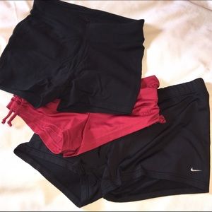 Lot of 3 Bikram Yoga Shorts - Nike, Mika, Athleta