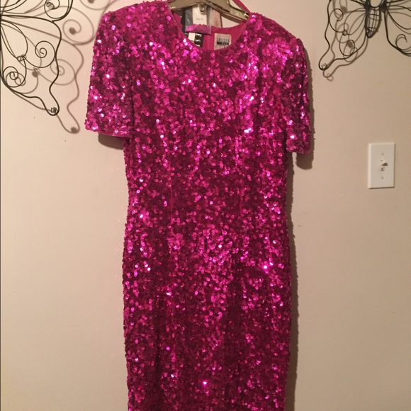 EUC Leslie Fay Evenings Sequined Formal Dress (4)