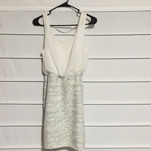 White and gray sparkly party dress!