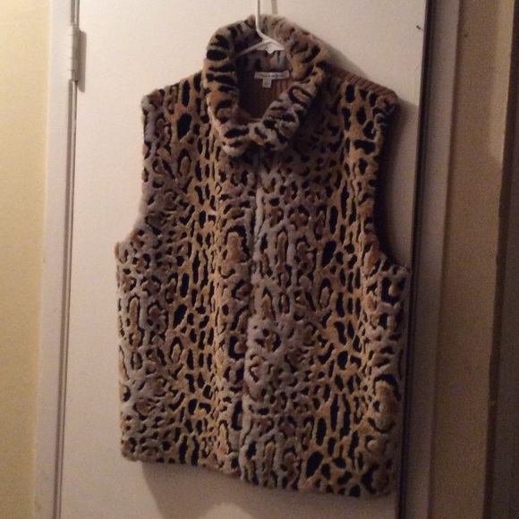 Cheetah fur vest