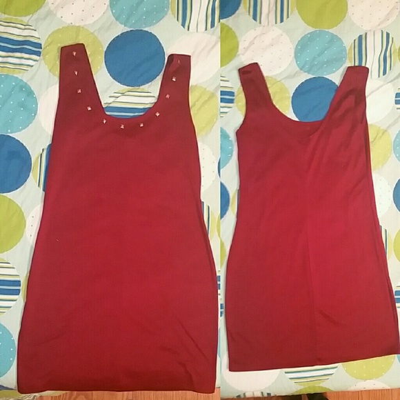 Maroon mini dress