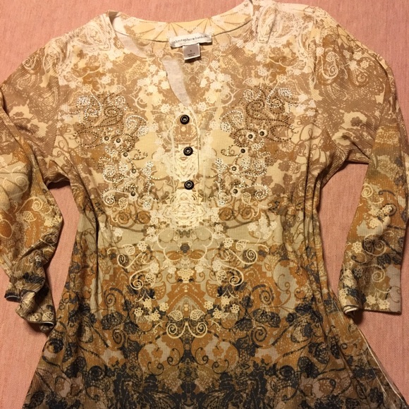 Beautiful Christopher & Banks lightweight blouse!