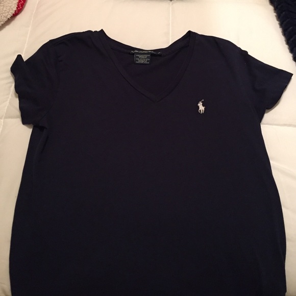 vneck navy polo!