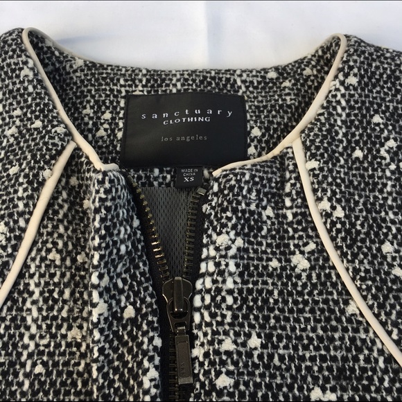SANCTUARY Tweed Skinny Jacket - XS - Picture 4 of 4